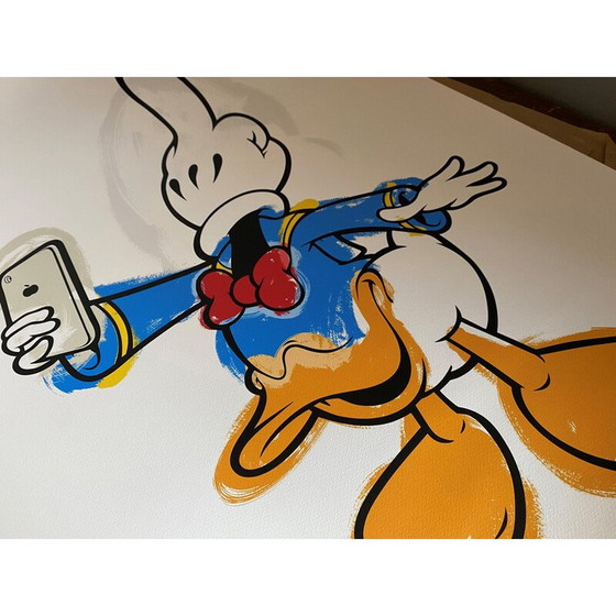 Image 1 of Vintage schilderij "Donald Fuck" door Fidia Falaschetti, 2018