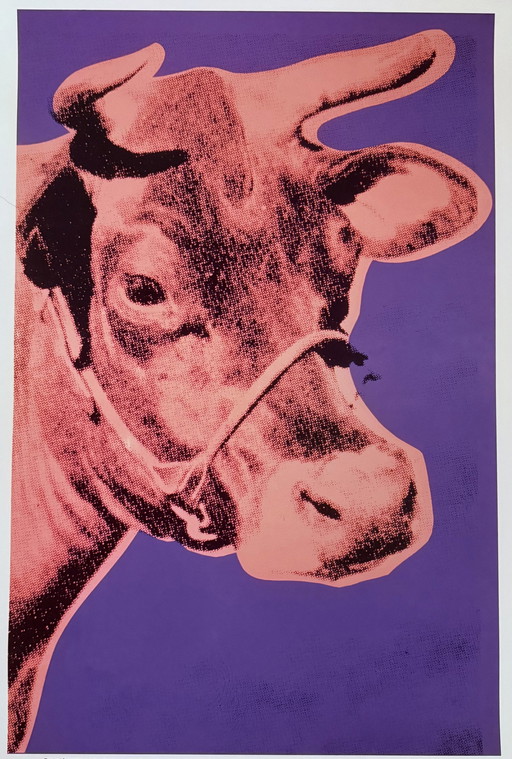 Andy Warhol: “Cow: Pink & Purple, 1971”.