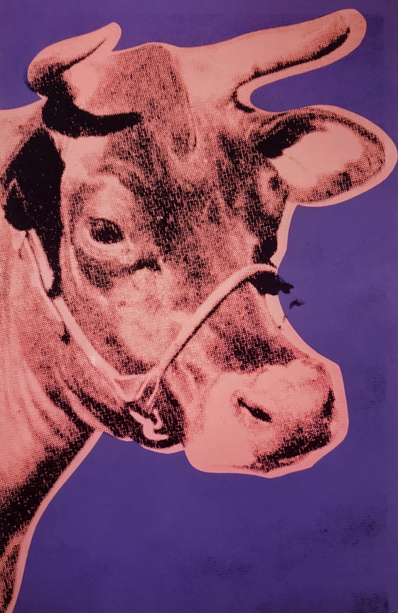 Image 1 of Andy Warhol: “Cow: Pink & Purple, 1971”.