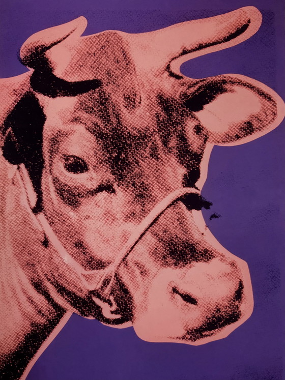 Image 1 of Andy Warhol: “Cow: Pink & Purple, 1971”.