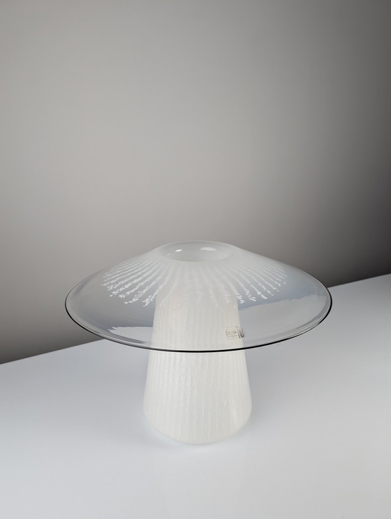 Image 1 of Murano glazen paddestoel lamp met kwallen effect, 1980S
