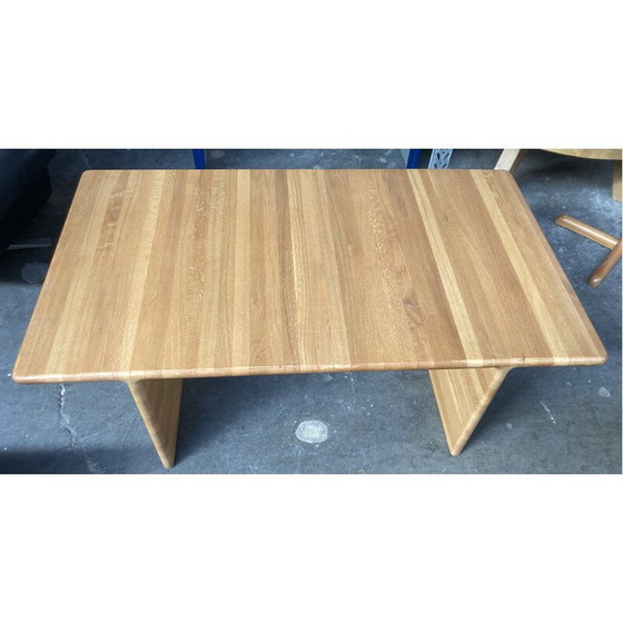 Image 1 of Vintage eiken salontafel voor Leolux, 1970