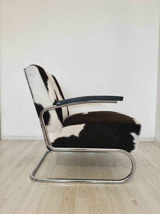 Image 1 of Thonet Fauteuil S411 In Koeienhuid