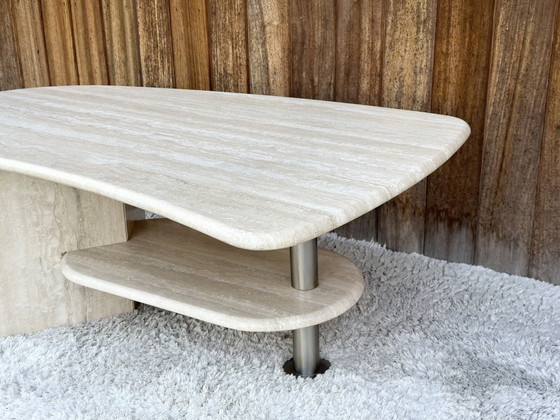 Image 1 of Vintage Travertine Coffeetable