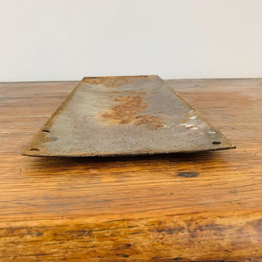 Vintage emaille bord "kapper