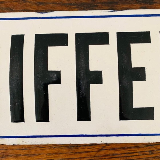 Image 1 of Vintage emaille bord "kapper