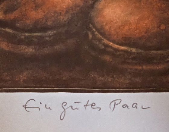 Image 1 of Peter-T Schulz: “Ein Gutes Paar”. Handgesigneerd, Genummerd 227/360.