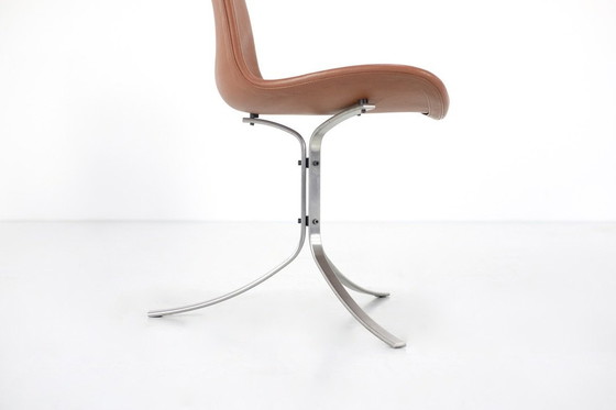 Image 1 of Pk9" Stoelenset van Poul Kaerholm voor Fritz Hansen. Denemarken 1960.