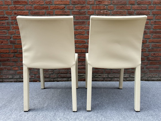 Image 1 of 2 x vintage stoelen leder