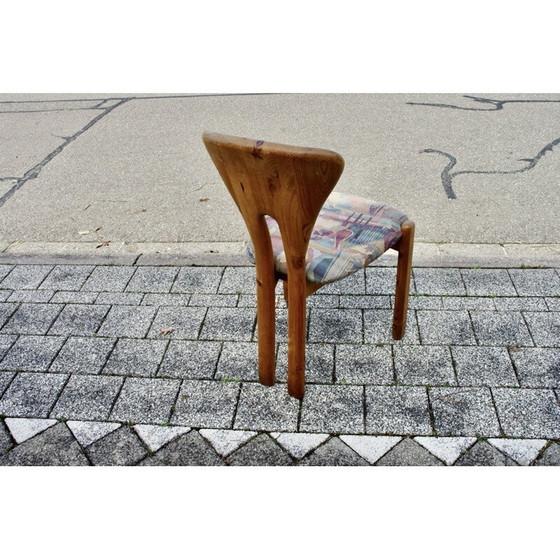 Image 1 of Set van 4 Zweedse vintage stoelen van massief grenen