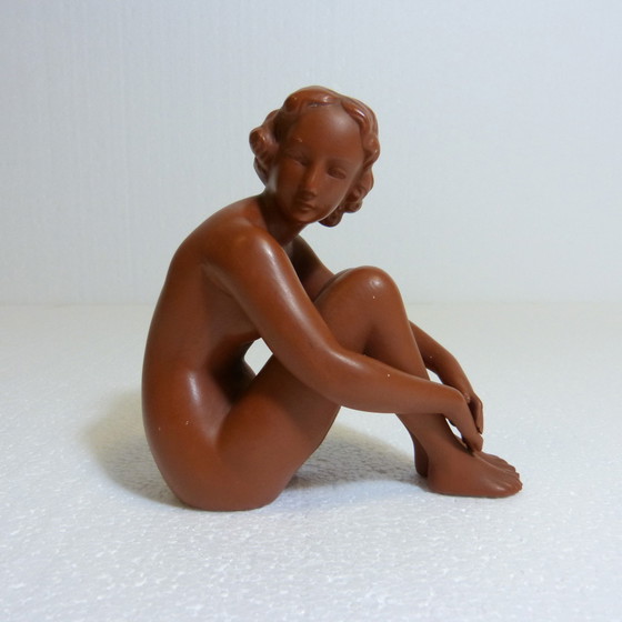 Image 1 of 2 Goebel terracotta vrouwen 1960's