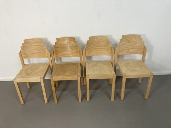 Image 1 of 4 X Thonet Stackable Bended Beach  Dining Chairs 1991