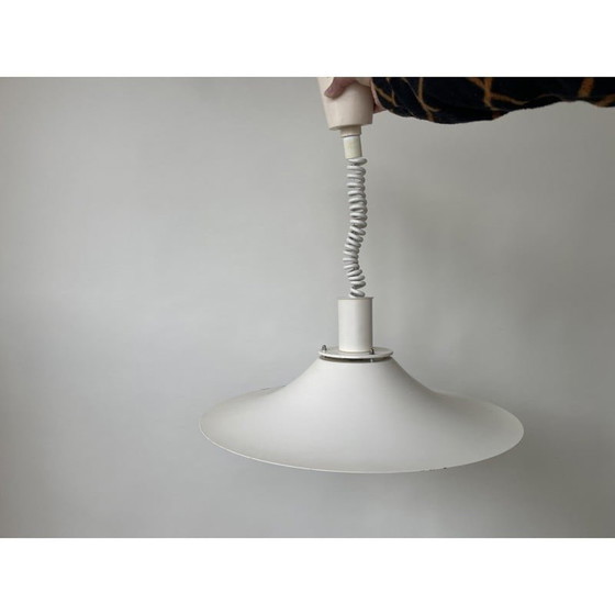 Image 1 of Mid century witte hanglamp, Denemarken 1960