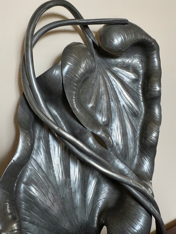 Image 1 of Vide Poche Art Nouveau Étain D'Art Chanal