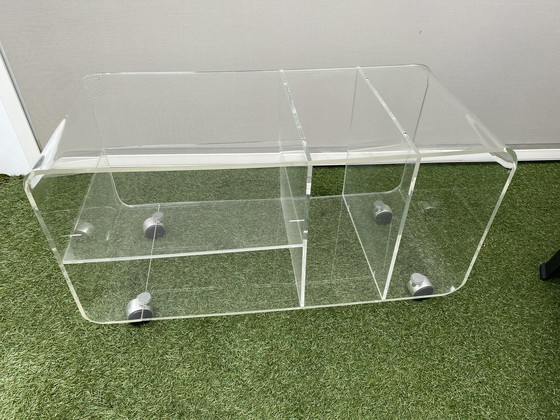 Image 1 of Space age Plexiglas audiomeubel