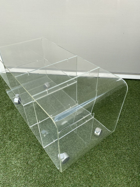 Image 1 of Space age Plexiglas audiomeubel