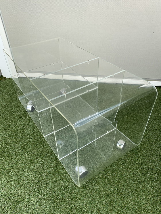 Image 1 of Space age Plexiglas audiomeubel