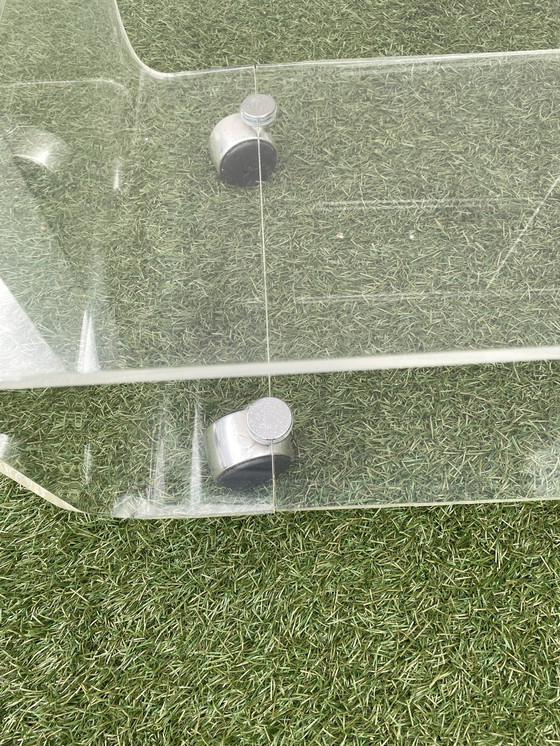 Image 1 of Space age Plexiglas audiomeubel