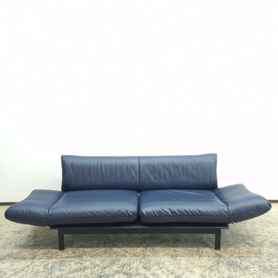 Image 1 of De Sede Ds 140 Blauw Designer Sofa Leder Bank Verstelbare Bank