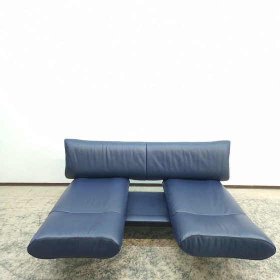 Image 1 of De Sede Ds 140 Blauw Designer Sofa Leder Bank Verstelbare Bank