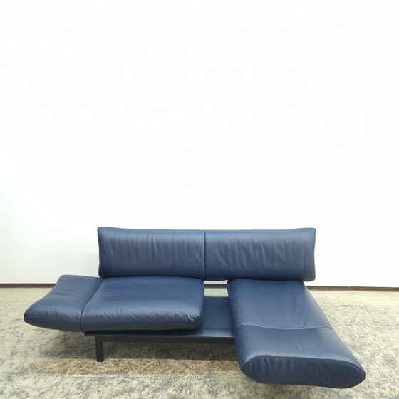 Image 1 of De Sede Ds 140 Blauw Designer Sofa Leder Bank Verstelbare Bank