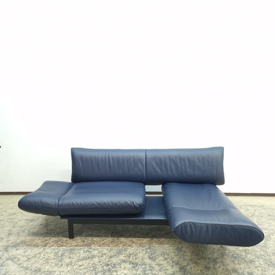 Image 1 of De Sede Ds 140 Blauw Designer Sofa Leder Bank Verstelbare Bank