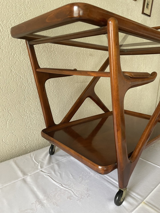 Image 1 of Tea Trolley Mid Century /Serveerwagen De Ster Geldermalsen