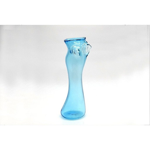 Vintage beeldhouwwerk vaas Stefano Toso Murano 1970
