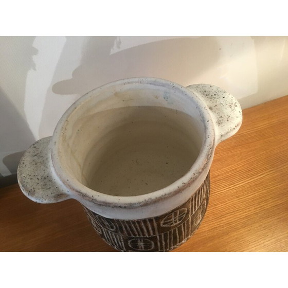 Image 1 of Vintage keramische pot van Pouchain, 1950