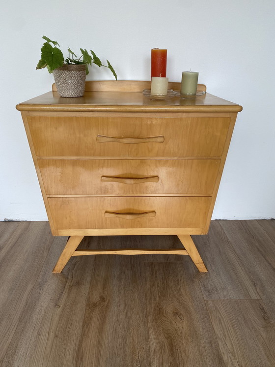 Image 1 of Berken Ladenkast Commode 50’S 