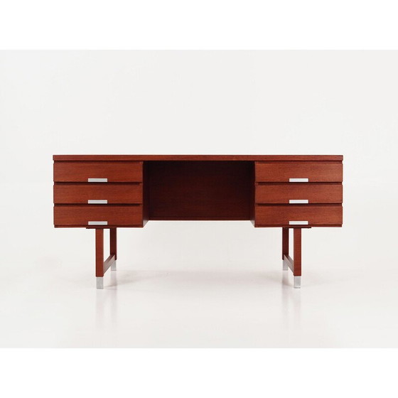 Image 1 of Vintage teakhouten bureau van Eigil Petersens Møbelfabrik, 1970