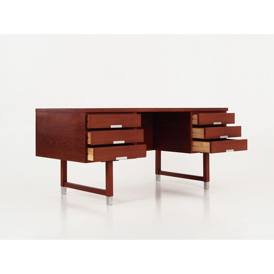 Image 1 of Vintage teakhouten bureau van Eigil Petersens Møbelfabrik, 1970