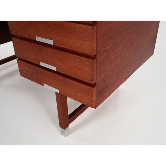 Image 1 of Vintage teakhouten bureau van Eigil Petersens Møbelfabrik, 1970