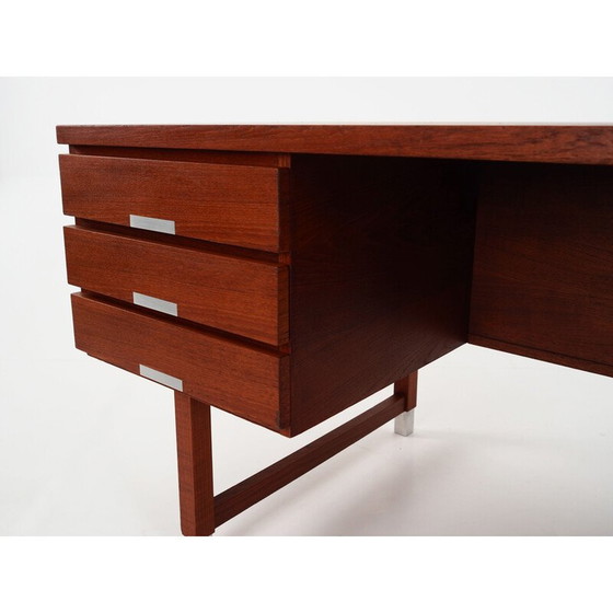 Image 1 of Vintage teakhouten bureau van Eigil Petersens Møbelfabrik, 1970