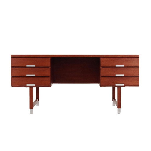 Vintage teakhouten bureau van Eigil Petersens Møbelfabrik, 1970