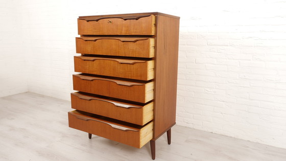 Image 1 of Vintage Deense Ladekast | Klaus Okholm | Teak | 6 Lades