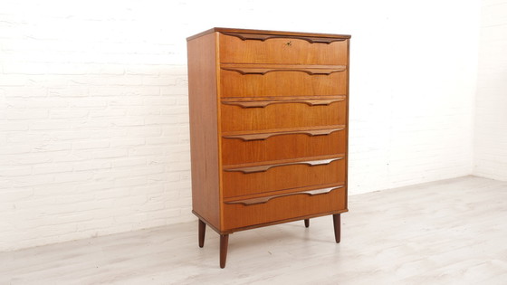 Image 1 of Vintage Deense Ladekast | Klaus Okholm | Teak | 6 Lades