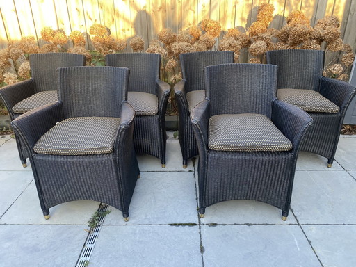 6X Lloyd Loom Vincent Sheppard Stoelen