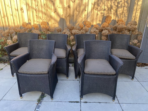 6X Lloyd Loom Vincent Sheppard Stoelen
