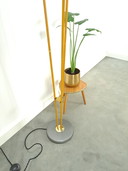 Jaren 50 staande lamp met gekleurde kappen, vloerlamp
