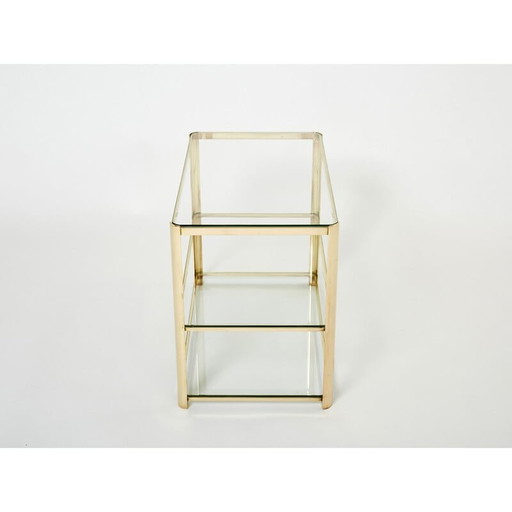 Vintage bronzen bijzettafel door J.T. Lepelletier voor Broncz, 1960