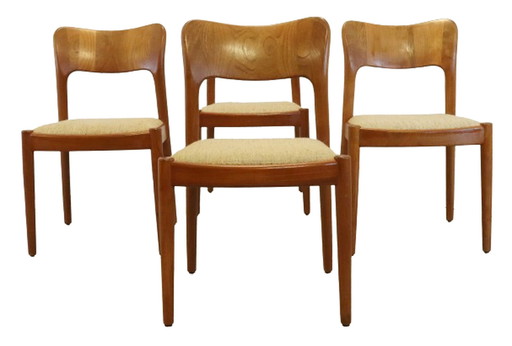 4x Koefoed Ole stoelen 'Skoven' vintage