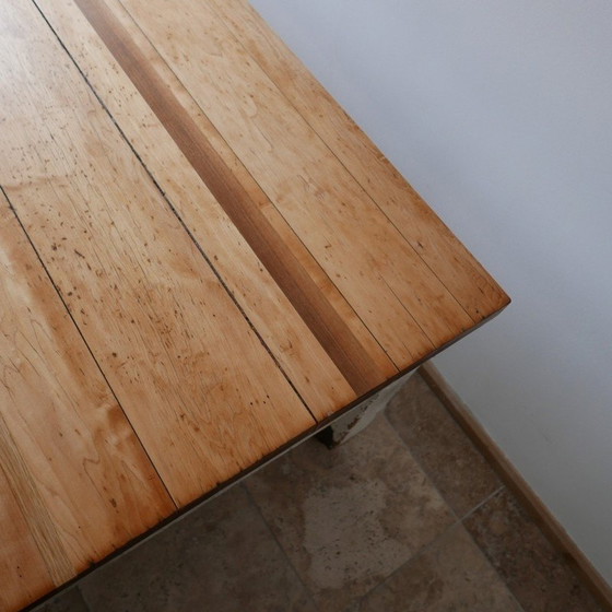 Image 1 of Vintage dubbelzijdige bakkers keukentafel, Engeland 1930