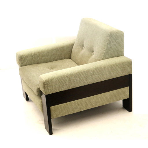 Brutalist vintage fauteuil jaren '60 '70 midcentury design