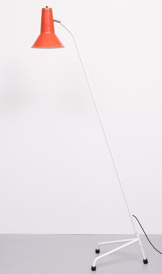 Image 1 of Willem Hagoort Grasshopper Statief Vloerlamp Jaren 50 Nederland