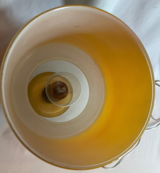 Image 1 of Vintage lamp - Tweekleurig glas - Ruimtetijdperk - 1970