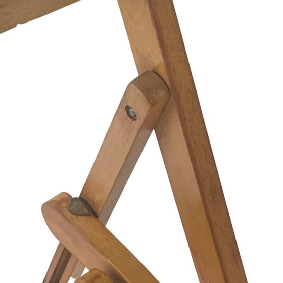 Image 1 of Vintage klapstoel met gebogen zitting