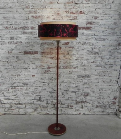 Staande lamp met ronde kap