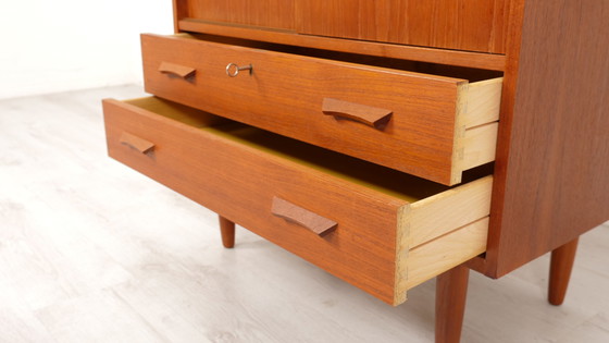 Image 1 of Vintage kast | wandkast | Deens | teak | Schuifdeuren