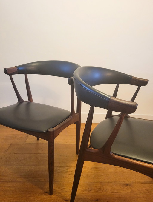 2X Johannes Andersen Ba113 Stoelen In Rio Palissander